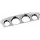 GAUGE TRIM TRI-LINE CHROME