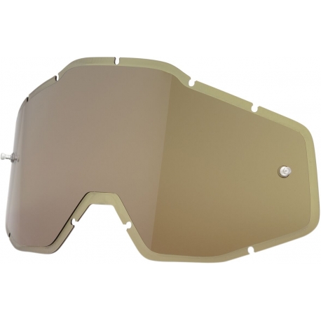 HD OLIVE ANTI-FOG INJECTED REPLACEMENT LENS FOR 100% GOGGLES