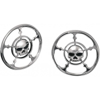 FRONT SPEAKER GRILLS ZOMBIE CHROME