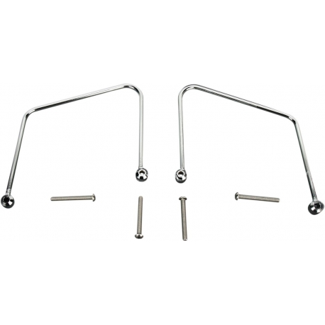 SADDLEBAG SUPPORT BRACKETS CHROME