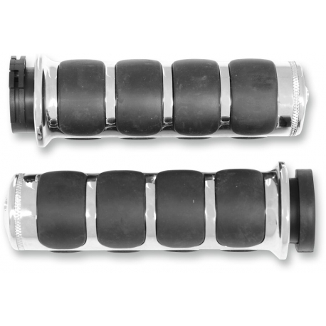 ISO-GRIPS FOR DUAL CABLE THROTTLE CHROME