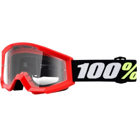 STRATA MINI GROM RED OFFROAD GOGGLE W/ CLEAR LENS