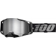 ARMEGA GOGGLE BLACK - MIRROR SILVER LENS