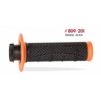 PROGRIP 2025/12 MANETKI PG809 OFF ROAD Z BLOKADĄ SCS LOCK-ON + 7 ADAPTERÓW ROLGAZU (22+25MM) KOLOR POMARAŃCZOWY CZARNY DWUSKŁADN