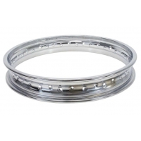 TOURMAX OBRĘCZ KOŁA TYLNEGO (FELGA) CHROM 18" X 2.15" (40 OTWORÓW) HONDA CB 750 (HAMULEC BĘBNOWY) (OEM: 42701-300-013) (MADE IN 