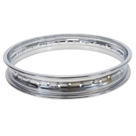 TOURMAX 2025/09 OBRĘCZ KOŁA TYLNEGO (FELGA) CHROM 18" X 1.85" (40 OTWORÓW) HONDA CB 500 (HAMULEC BĘBNOWY) (OEM: 42701-404-7710-M