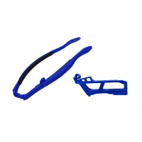 UFO KOMPLET ŚLIZG + PROWADNICA ŁAŃCUCHA YAMAHA YZF 450 '23-'25, YZF 250 '24-'25 KOLOR NIEBIESKI (YA04898089 + YA04806089)