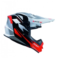 KENNY RACING KASK CROSS/ENDURO TRACK GRAPHIC SPEED BLACK RED KOLOR BIAŁY/CZARNY/CZEROWNY ROZMIAR XS