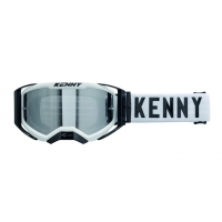 KENNY RACING GOGLE PERFORMANCE EVO 2 WHITE-CLEAR LENS- SZYBKA PRZEŹROCZYSTA KOLOR BIAŁY/CZARNY