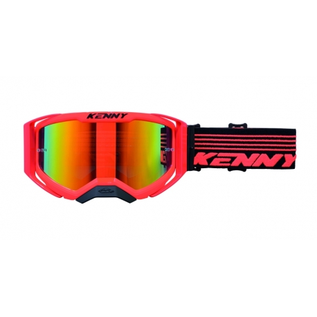 KENNY RACING GOGLE PERFORMANCE EVO 2 NEON ORANGE LUSTRO KOLOR POMARAŃCZOWY FLUO/CZARNY