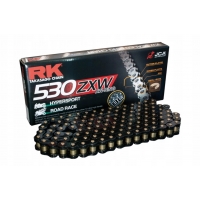 RK ŁAŃCUCH NAPĘDOWY BL530ZXW-118 (XW-RING) ZAKUWKA (CLF) W ZESTAWIE KOLOR CZARNY (POJEMNOŚĆ: DO 1400 CCM) (44 KN)