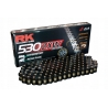 RK ŁAŃCUCH NAPĘDOWY BL530ZXW-118 (XW-RING) ZAKUWKA (CLF) W ZESTAWIE KOLOR CZARNY (POJEMNOŚĆ: DO 1400 CCM) (44 KN)