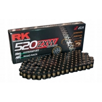RK ŁAŃCUCH NAPĘDOWY BL520ZXW-120 (XW-RING) ZAKUWKA (CLF) W ZESTAWIE KOLOR CZARNY (POJEMNOŚĆ: DO 1200 CCM) (42 KN)