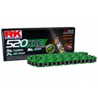 RK ŁAŃCUCH NAPĘDOWY MM520XRE-120(XW-RING) ZAKUWKA (CLF) W ZESTAWIE KOLOR ZIELONY (POJEMNOŚĆ: DO 800 CCM) (36,5 KN)