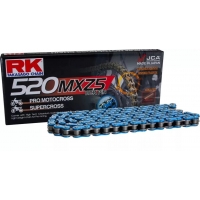 RK ŁAŃCUCH NAPĘDOWY (MOTOCROSS) 520MXZ5-120 ZAPINKA (CL) W ZESTAWIE KOLOR NIEBIESKI (POJEMNOŚĆ: DO 500 CCM) (37,8 KN)