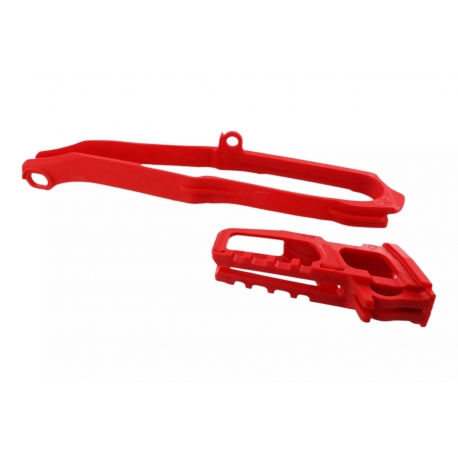 POLISPORT WYPRZEDAŻ PROWADNICA I ŚLIZG ŁAŃCUCHA (KOMPLET) HONDA CRF 250R '10 CRF 450R '09-'10 KOLOR CZERWONY