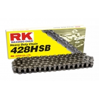 RK ŁAŃCUCH NAPĘDOWY 428HSB-136 ZAPINKA (CL) W ZESTAWIE KOLOR STANDARD (POJEMNOŚĆ: DO 200 CCM) (24,2 KN)