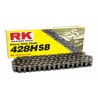 RK ŁAŃCUCH NAPĘDOWY 428HSB-136 ZAPINKA (CL) W ZESTAWIE KOLOR STANDARD (POJEMNOŚĆ: DO 200 CCM) (24,2 KN)