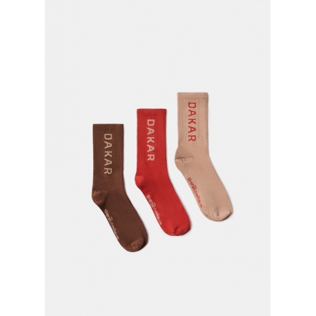 DIVERSE NOWY TOWAR EXTREME TEAM - DAKAR RALLY SKARPETY DKR ATHLAN 3P 256 KOLOR BEŻOWY/CZERWONY ROZMIAR 39-42