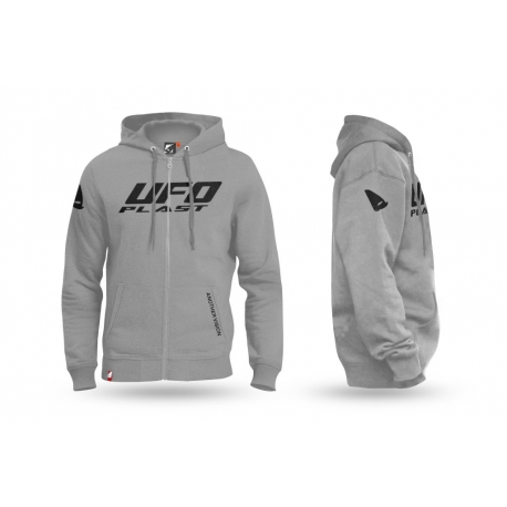 UFO BLUZA Z KAPTUREM KOLOR SZARY ROZMIAR M 100% BAWEŁNY - KOLEKCJA 2024