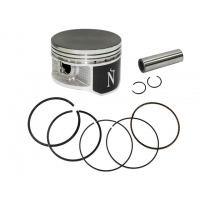 NAMURA TŁOK HONDA TRX 250 RECON '97-'01 (68,95MM +0,50MM) (PŁASKIE DENKO, BEZ WYCIĘCIA NA ZAWORY) (PIERŚCIENIE NA-10025-2R)