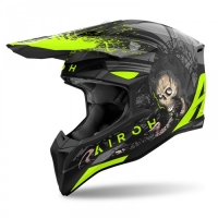 AIROH CROSS / ENDURO / ATV / QUAD WRAAAP DARKNESS KOLOR ZIELONY FLUO/CZARNY/SZARY ROZMIAR S