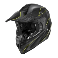 KAPPA KASK KV49 EVO CHASER CROSS KOLOR CZARNY SZARY ŻÓŁTY FLUO MATT ROZMIAR 60 / L ( HOMOLOGACJA ECE 22R06 )