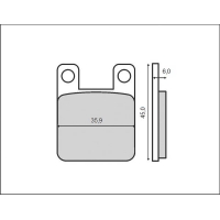 BRENTA KLOCKI HAMULCOWE KH115 (ORGANIC)