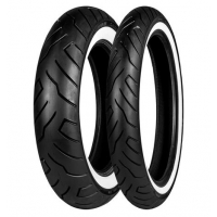 SHINKO OPONA 130/80B17 999 65H TL WW BIAŁY BOK PRZÓD DOT 21/2025
