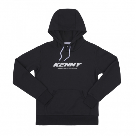 KENNY RACING BLUZA Z KAPTUREM DAMSKA CORE BLACK KOLOR CZARNY ROZMIAR M