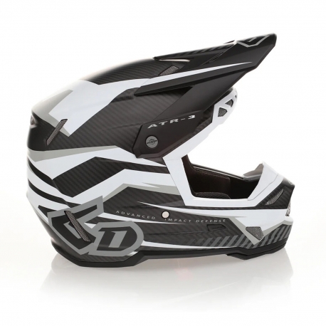 6D HELMETS KASK CROSS/ENDURO MODEL ATR-3 RIVAL MATTE WHITE FIM (FRHPhe-02) KOLOR BIAŁY ROZMIAR XL