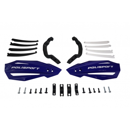 POLISPORT OFERTA SPECJALNA OSŁONY RĄK (HANDBARY) MODEL BULLIT Z UNIWERSALNYM ZESTAWEM MONTAŻOWYM 22/28 KTM KOLOR FIOLETOWY (OPAK