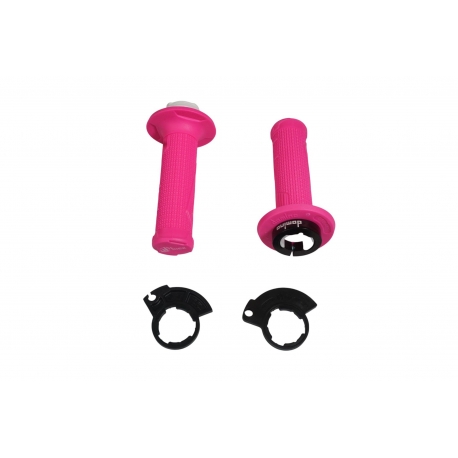 DOMINO MANETKI (GRIPY) OFF ROAD D-LOCK NA JEDNĄ LINKE 2T (Z ADAPTERAMI ROLGAZU - KTM, HUSQVARNA, GASGAS, HONDA, KAWASAKI, SUZUKI