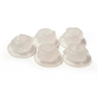 RACETECH (RTECH) ZATRZASKI (CLICK) MOCOWANIA BOCZKÓW I POKRYWY FILTRA POWIETRZA KOLOR BIAŁY NEUTRALNY (5 SZT.) KTM SX 85 '18-'23