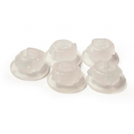 RACETECH (RTECH) ZATRZASKI (CLICK) MOCOWANIA BOCZKÓW I POKRYWY FILTRA POWIETRZA KOLOR BIAŁY NEUTRALNY (5 SZT.) KTM SX 85 '18-'23