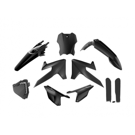 RACETECH (RTECH) 2025/12 KOMPLET PLASTIKÓW Z OSŁONAMI TELESKOPÓW TRIUMPH TF 250 X '24-'26, TF 450 RC '25-'26 KOLOR CZARNY