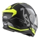 KASK MOTOCYKLOWY NZI COMBI 3 DUO ORBE BLACK ANTRACITE YELLOW MATT