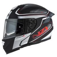 KASK MOTOCYKLOWY NZI EURUS 4 STREAM DUO CHARMANT BLACK WHITE TINTED S MATT