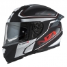 KASK MOTOCYKLOWY NZI EURUS 4 STREAM DUO CHARMANT BLACK WHITE TINTED S MATT