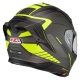 KASK MOTOCYKLOWY NZI GO RIDER STREAM DUO MOTION ANTRACITE BLACK YELLOW MATT