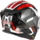 KASK MOTOCYKLOWY NZI GO RIDER STREAM DUO TRIDENT BLACK GREY RED