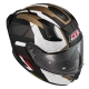 KASK MOTOCYKLOWY NZI GO RIDER STREAM DUO TRIDENT BLACK GREY GOLD MATT