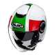 KASK MOTOCYKLOWY HJC I40N PYLE WHITE GREEN