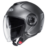 KASK MOTOCYKLOWY HJC I40N SOLID SEMI FLAT TITANIUM