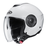 KASK MOTOCYKLOWY HJC I40N SOLID SEMI FLAT PEARL WHITE