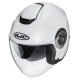 KASK MOTOCYKLOWY HJC I40N SOLID SEMI FLAT PEARL WHITE