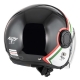 KASK MOTOCYKLOWY NZI RINGWAY 2 DUO SKYLINE BLACK WHITE ITALY