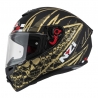 KASK MOTOCYKLOWY NZI TRENDY STREAM FLAG BLACK GOLD MATT