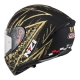 KASK MOTOCYKLOWY NZI TRENDY STREAM FLAG BLACK GOLD MATT