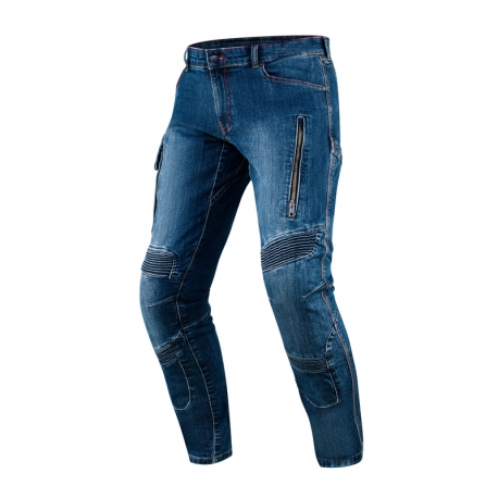 SPODNIE JEANS REBELHORN VANDAL DENIM WASHED BLUE W32L32